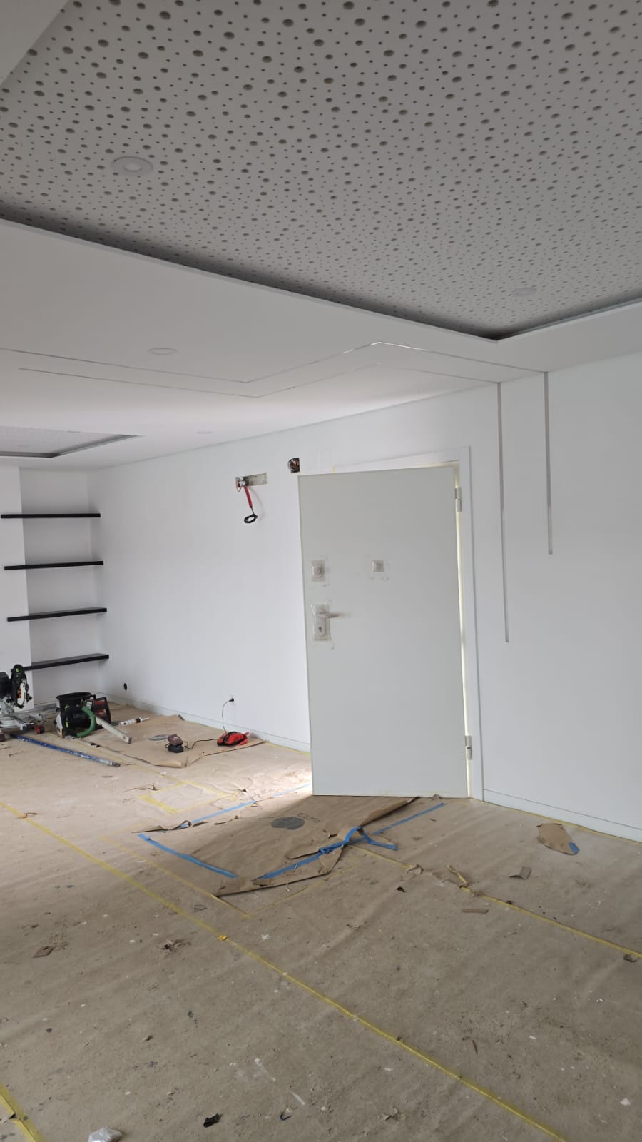 Teto em pladur numa sala intervencionada pela BDA